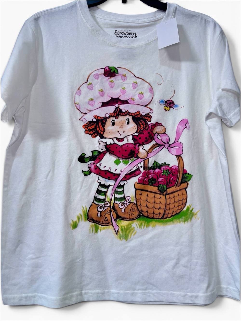 NWT vintage style Strawberry Shortcake White Short-Sleeve tee size XL